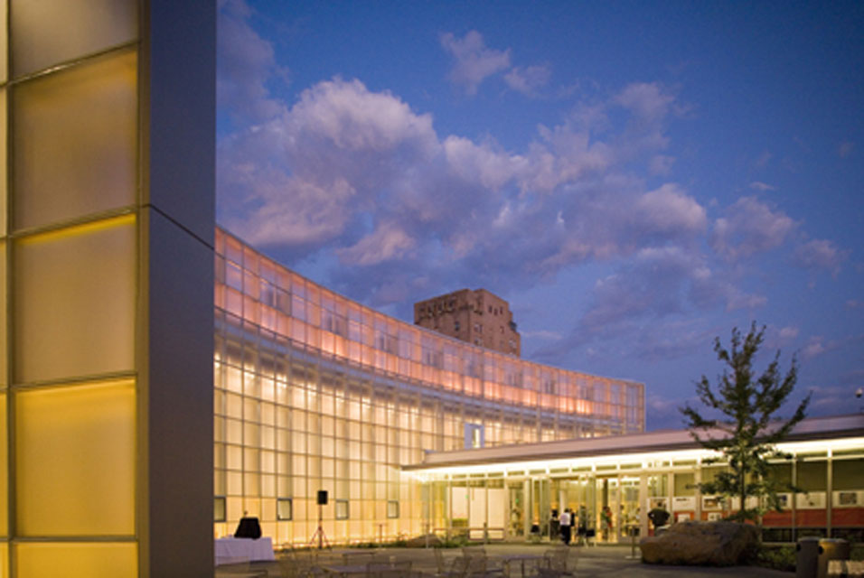 Bellingham's Lightcatcher and itds courtyard. Photo: Tim Bies/Olson Sundberg Kundig Allen Architects.